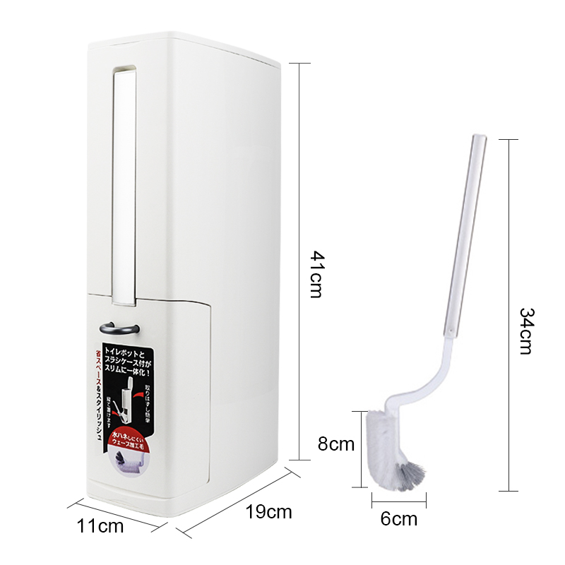 3in1 Waste Bin Trash Can With Toilet Brush Dustbin For Bathroom Narrow Trash Bucket Plastic Garbage Bag Holder Rubbish Container