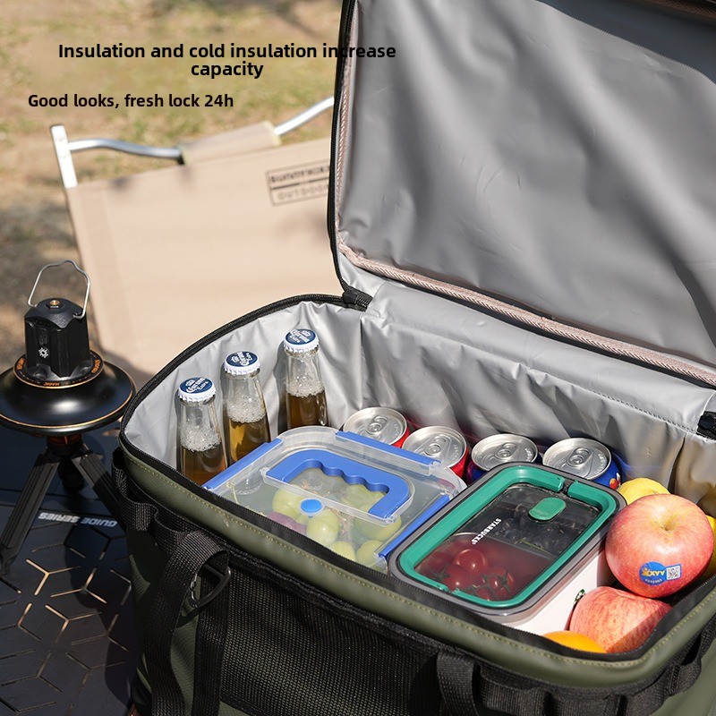 Caja de almacenamiento de alimentos calientes y fríos térmicos para exteriores de 20-36L, bolsa térmica para Picnic a prueba de fugas, bolsas de almacenamiento enfriadoras para bebidas y alimentos para acampar