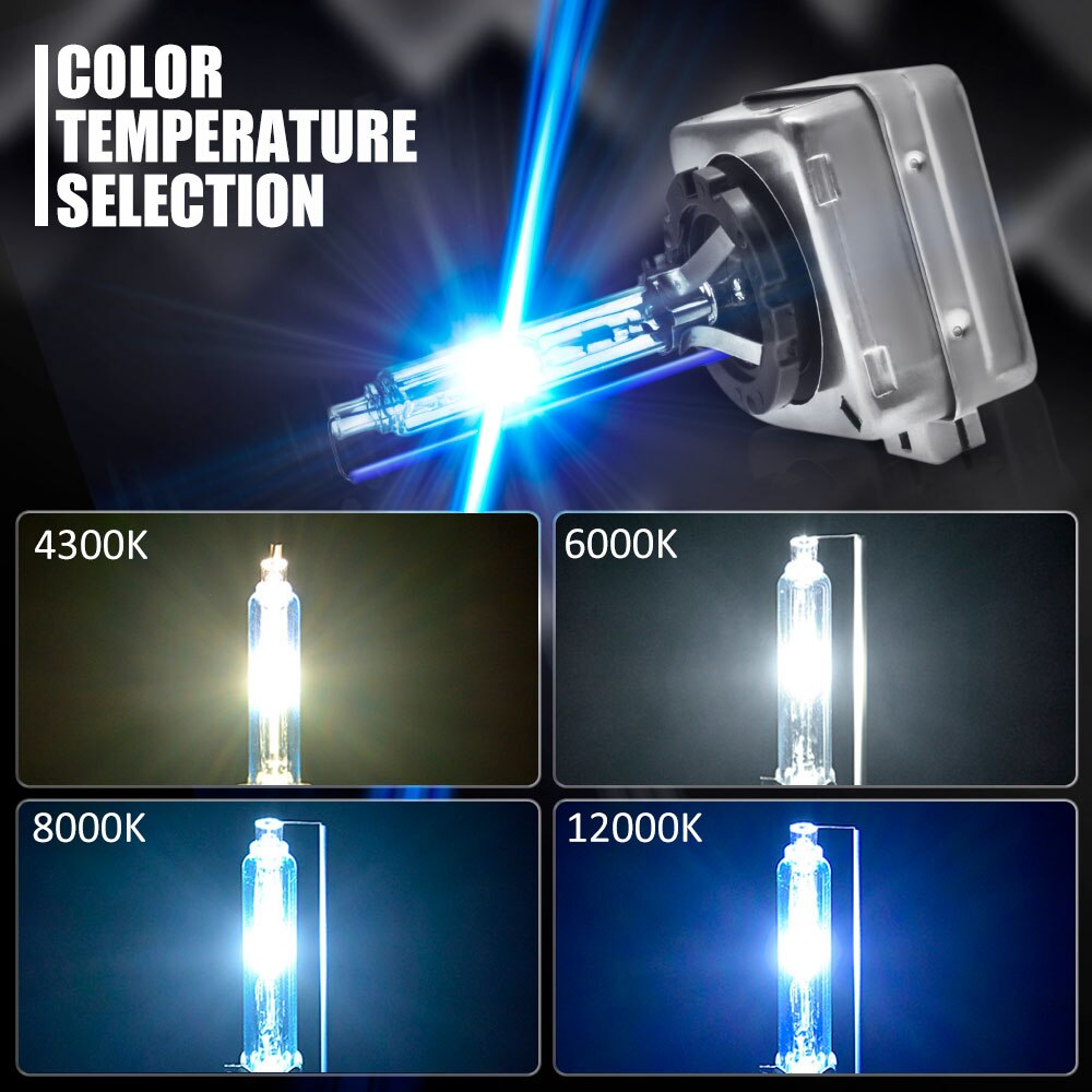 TXVSO8 D3S Car HID Headlights 35W/55W 4300K 5000K 6000K 8000K 10000K 12000K Lights Auto Xenon Bulbs 9000LM bombilla xenon