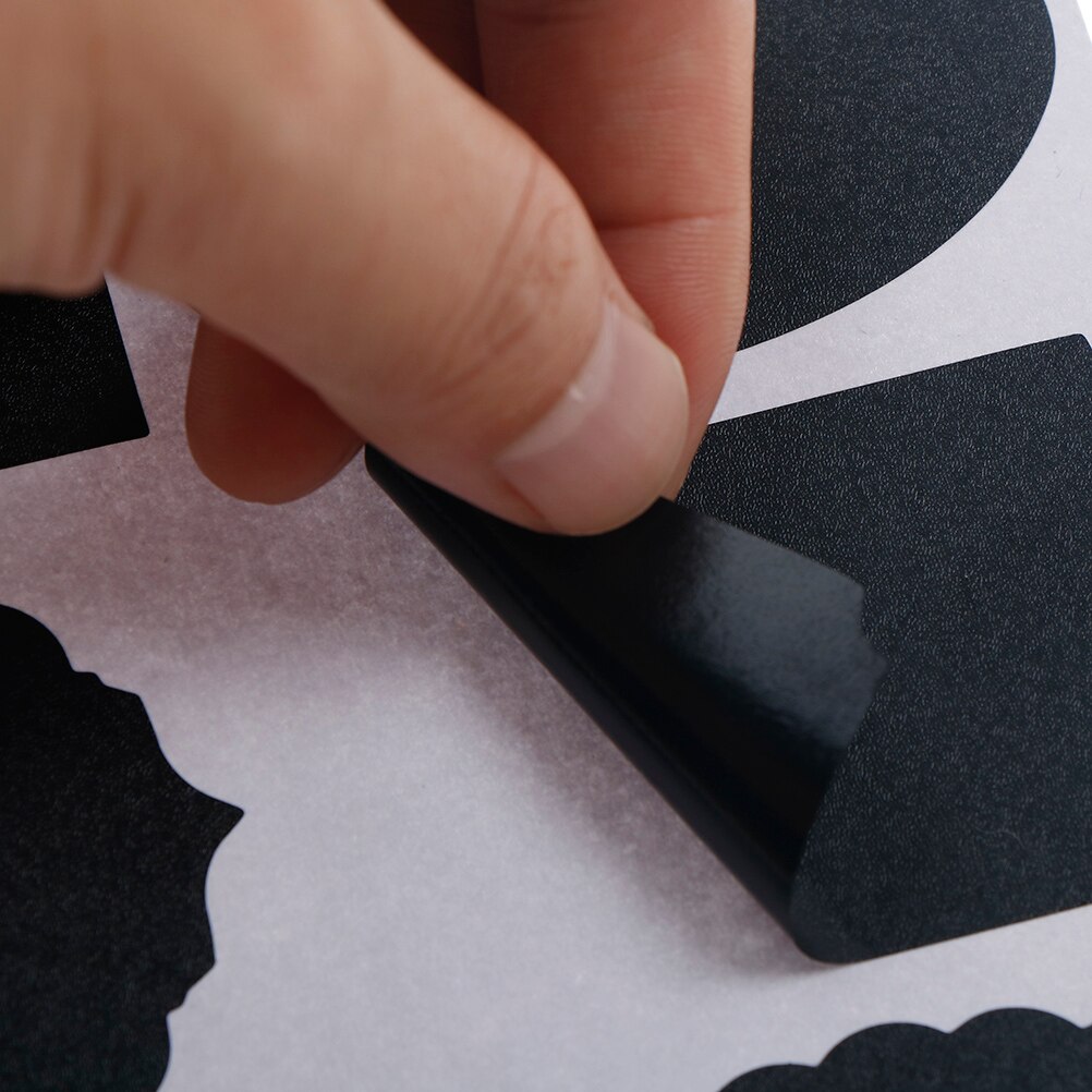 16pcs Multifunction Kitchen Organizer Novel Labels Craft Chalkboard Labels Stickers Blackboard Sticker
