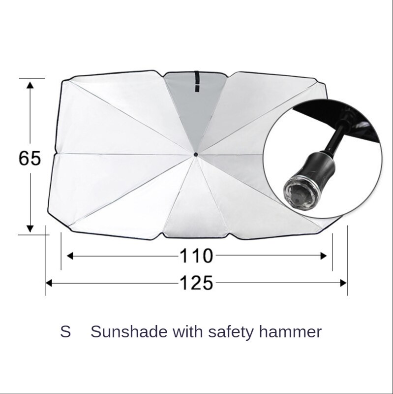 Foldable Car Windshield Sun Shade Umbrella Car UV Cover Sunshade Heat Insulation Front Window Interior Protection All Car Models: C