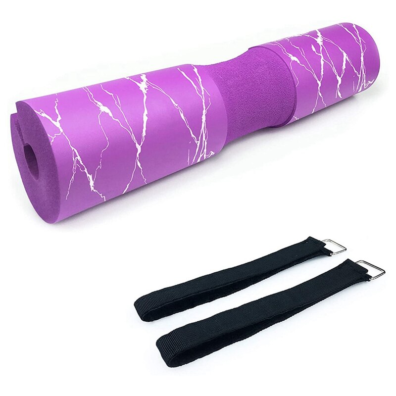 Barbell Pad for Squats, Lunges and Hip Thrusts - Squat Pad Weight Lifting Bar Cushion Pad for Neck and Shoulder: Purple
