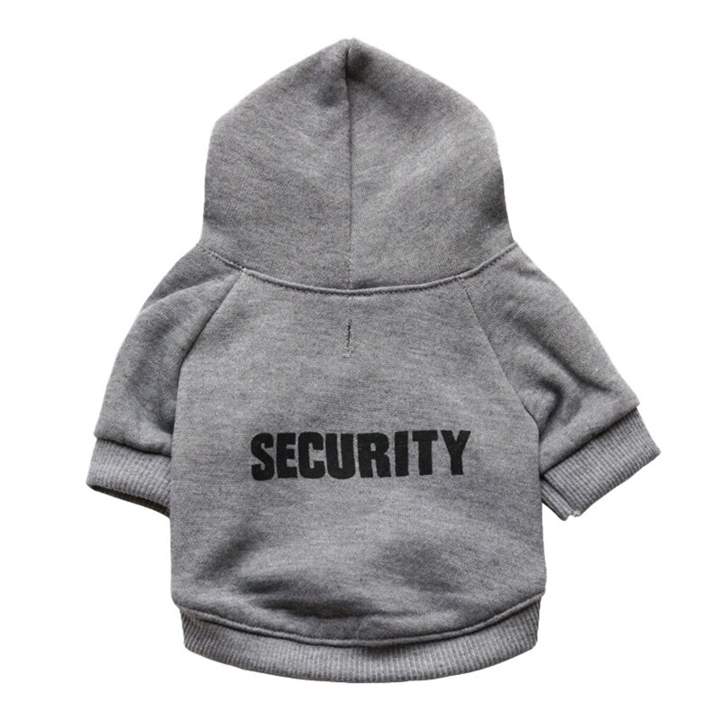 Security Dog Cat Clothes Pet Cat Coats Jacket Hoodies For Cats Dog Outfit Warm Pet Clothing Rabbit Animals Pet Sweatshirt: H / M