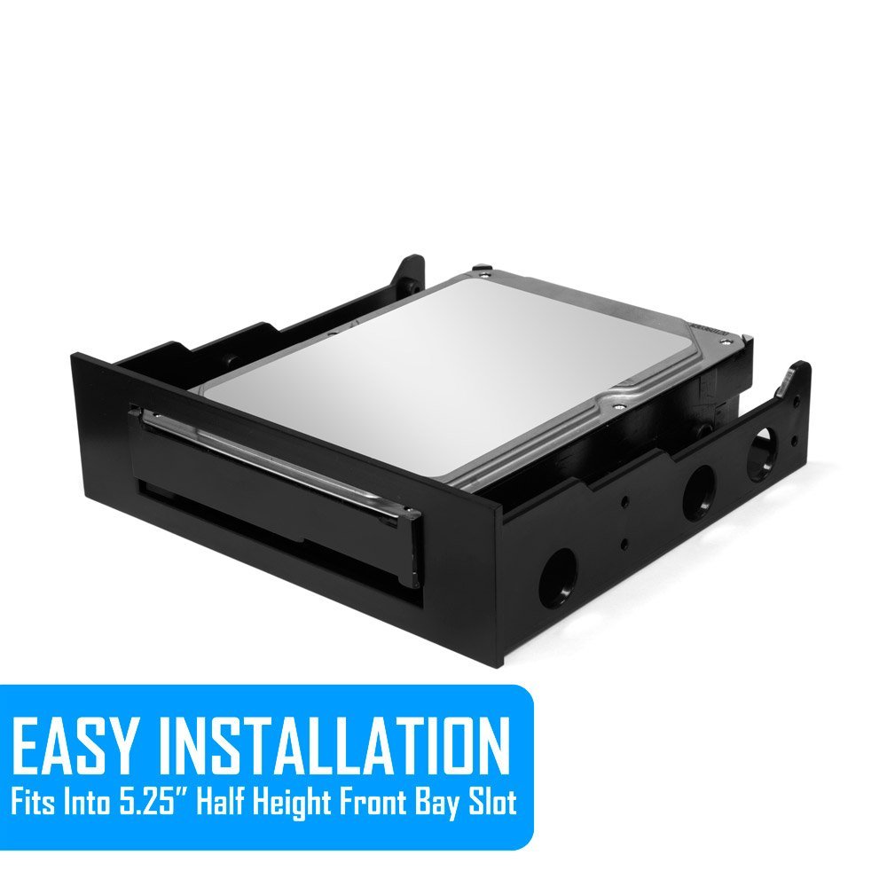De plástico de 3,5 pulgadas disco duro de 5,25 pulgadas frente CD/DVD Bay disquete Kit de montaje de soporte con tornillos de montaje fácil instalación