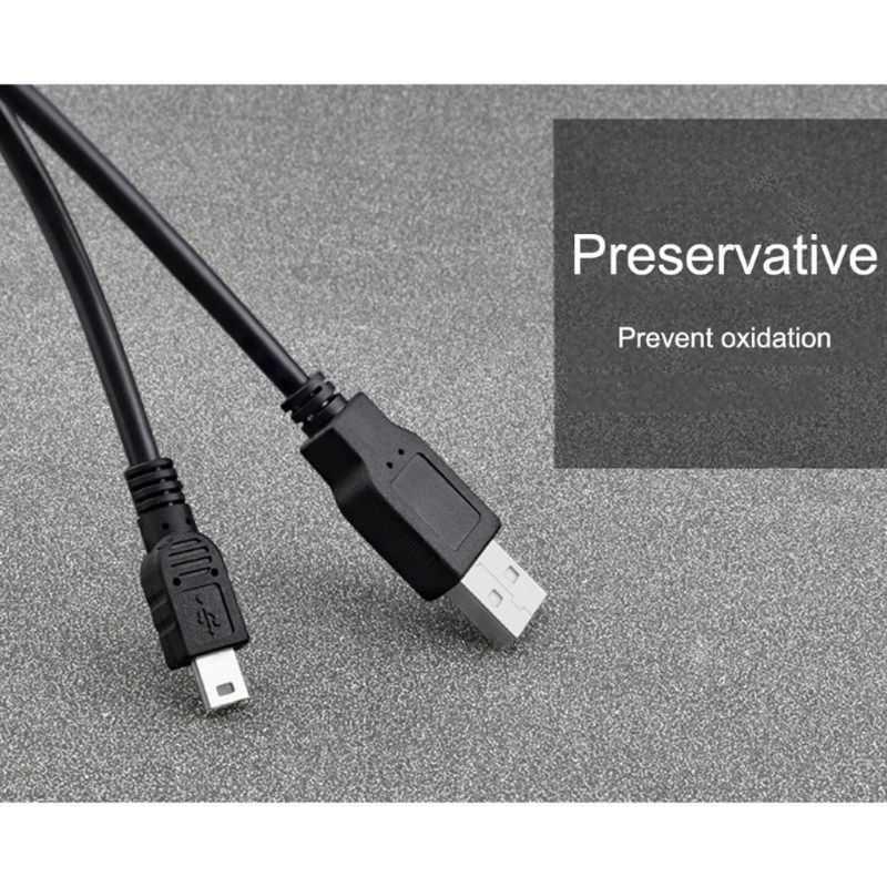 0.8M Mini Usb Kabel Mini Usb Naar Mini Usb Kabel 5 Pin B Voor MP3 MP4 Speler Camera