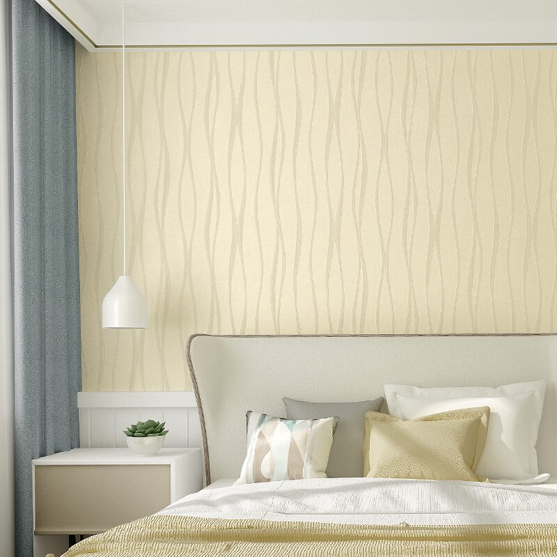 Mode Roze Beige Licht Blauw Gestreept Behang 3D Moderne Woonkamer Non Woven Geweven Streep Wall paper Rolls voor Slaapkamer
