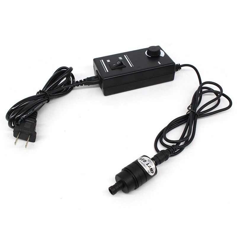 Stereo Microscope Spot Point Light LED Coaxial Light Source Adjustable Illumination Lamp for Industrial Camera Diameter 9 mm