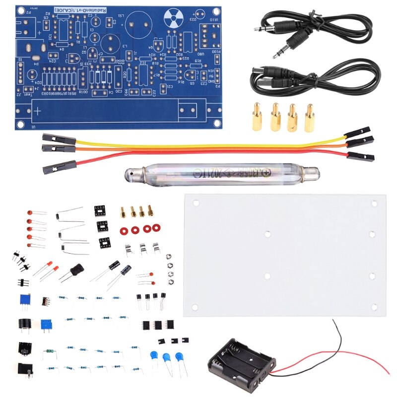 FairyMalls Geiger Counter DIY Kit De Fonte Aberta Display LCD Miller Tube Gm Detector De Radia%c3%a7%c3%a3o Nuclear Com Alarme Sonoro De Luz I.191491566