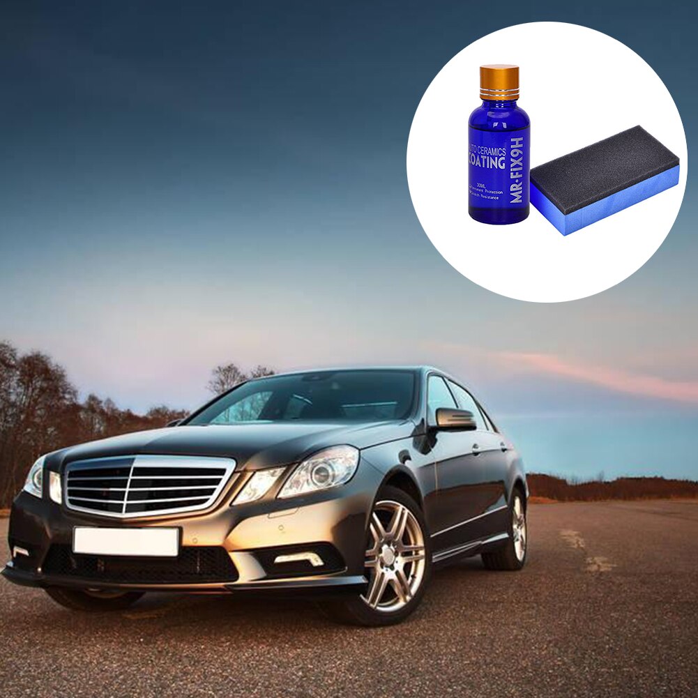 9H Anti-scratch Car Polish Liquid Ceramic Coat Auto Detailing Glasscoat Motorcycle Paint Care Super Hydrophobic Glass Coating