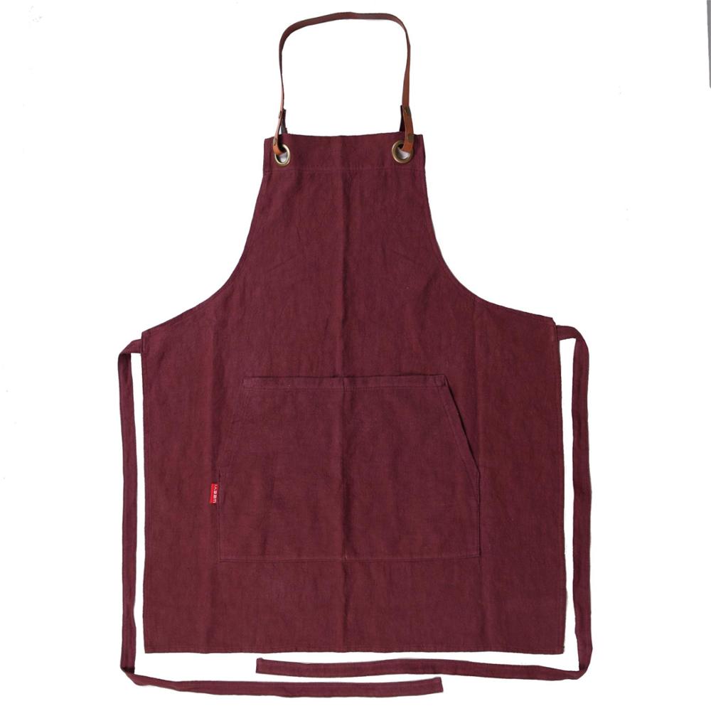 2 Pack Unisex Verstelbare Slabbetje Schort Met 2 Zakken Koken Keuken Chef Kok Vrouwen Mannen Schorten Voor Thuis Keuken Restaurant Koffiehuis Bruin Polyester