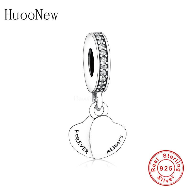 Winter Newest Forever Heart Love charms Charm 925 Sterling Silver Beads for Jewelry Making fit Charms Bracelet Necklace