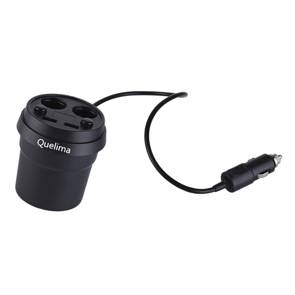 Dual 2 USB Ports 12V-24V Car Lighter Slot Charger Adapter, Multi-functional