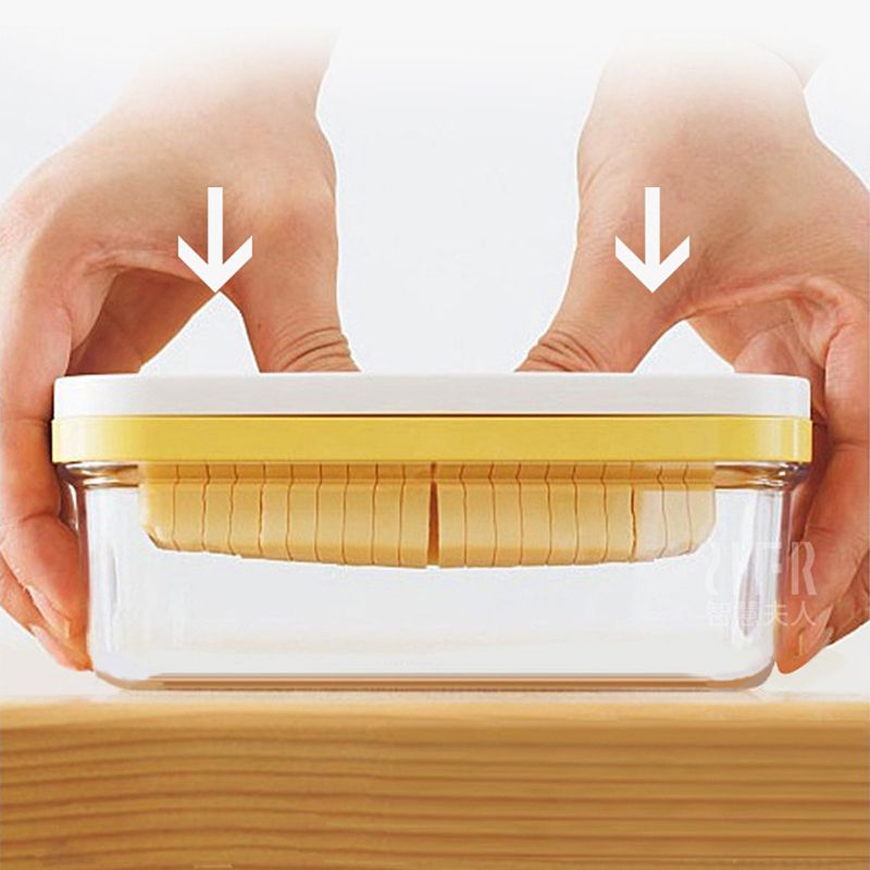 Botersnijder, snijmachine, roestvrijstalen snijmachine, brood, cake, kaas, glazen bewaardoos, multifunctionele keukenaccessoires