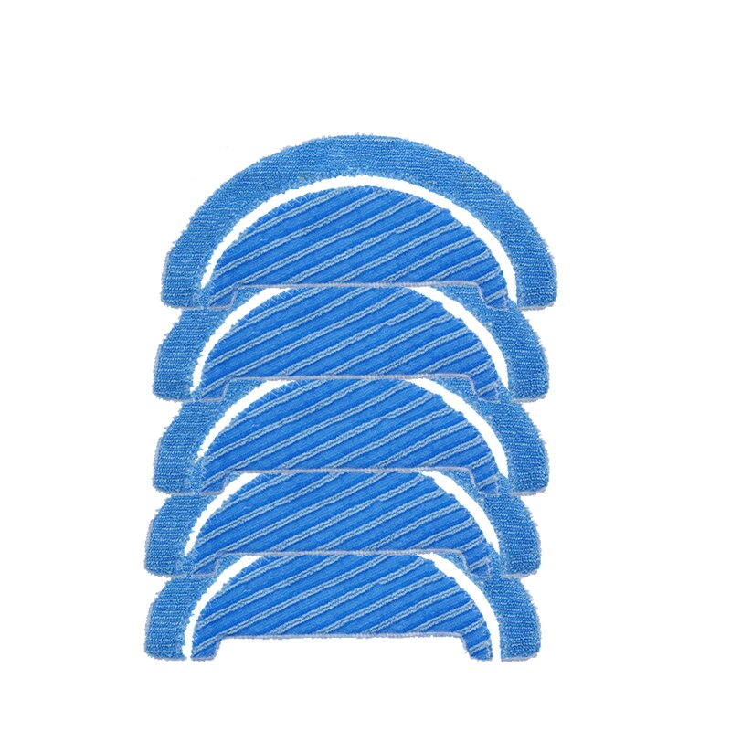 Cecotec-escova lateral de reposição para robô aspirador de pó, escova principal com filtro hepa e escova de reposição para cecotec conga 1790 ultra robótica: 5PCS Mop Cloth