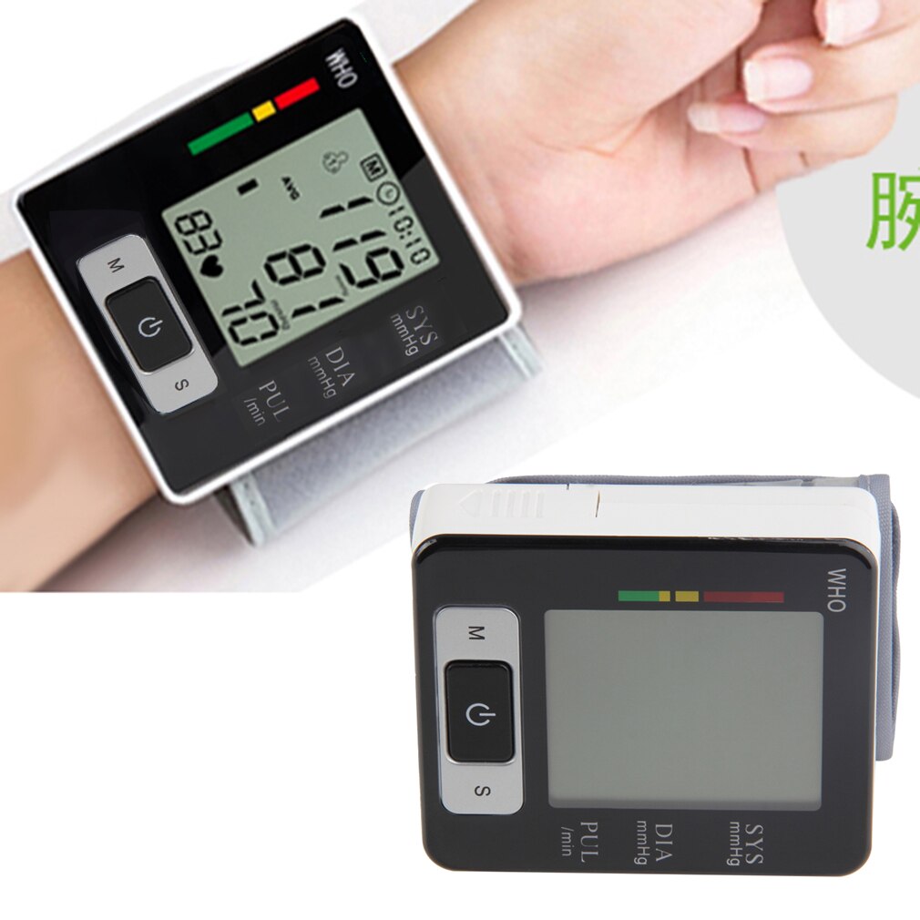 1Pc Automatische Digitale Pols Bloeddrukmeter Bovenste Monitor Hart Meter Lcd-scherm