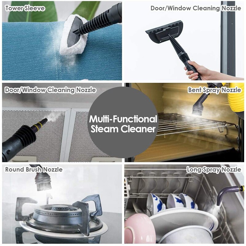 High Pressure Mobile Cleaning Machine Handheld Steam Cleaner Sterilization Disinfector Home Office Room Car Cleaning Appliances