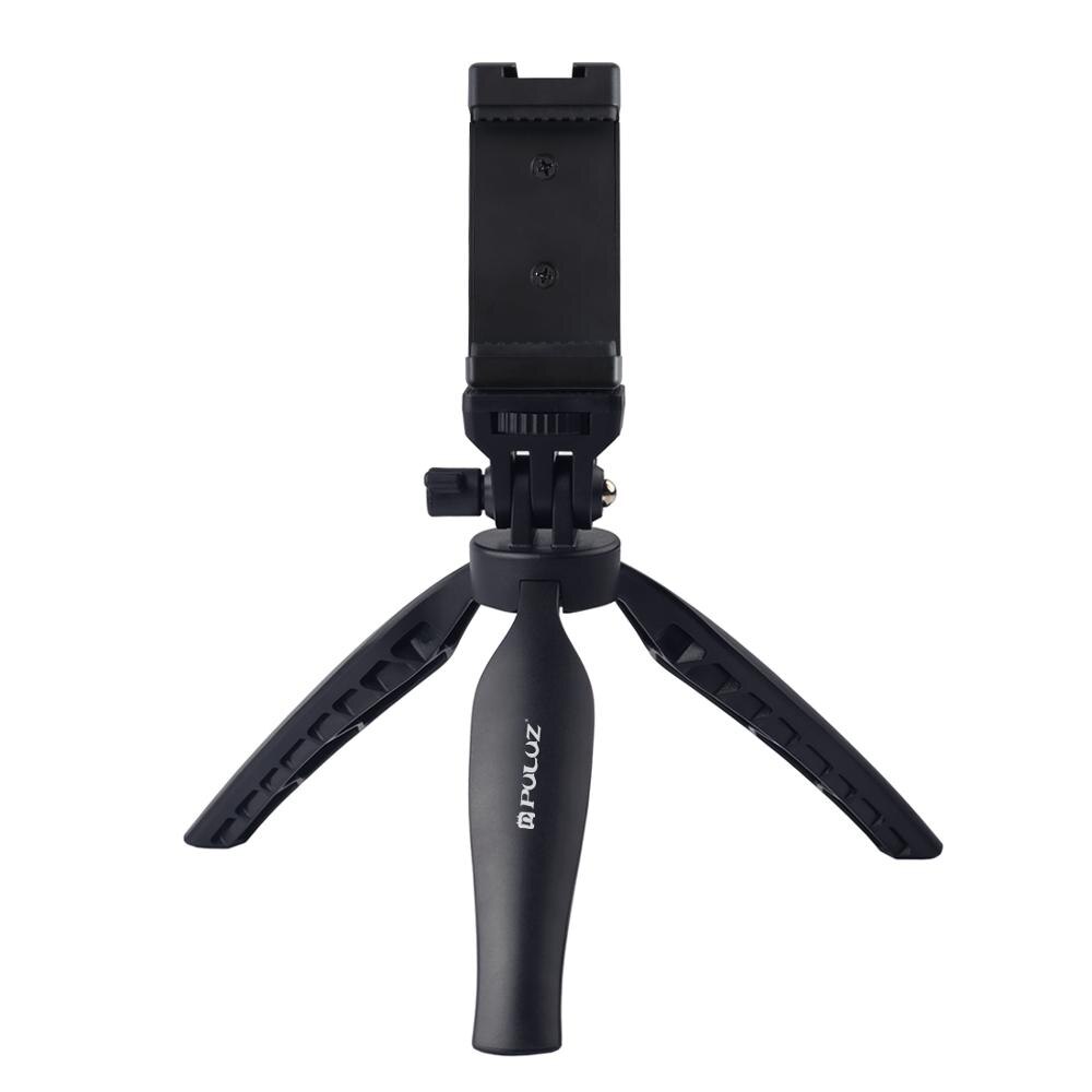 Desktop Mini Tripod with Mount Holder Cold Shoe for Mobile Phones Stands for Live Video Blogger