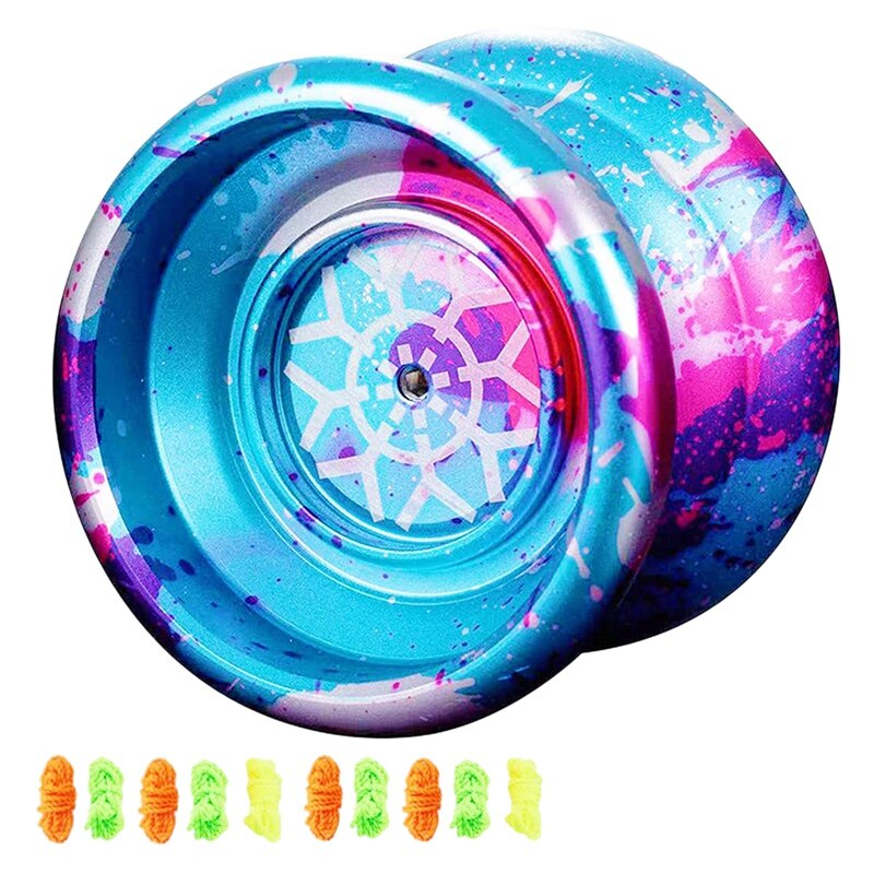 Unresponsive Yoyo Yoyo For Kids,Aluminum Beginner Yo-Yos Ball For Yoyos Players With 10 Yo Yo Strings: Default Title