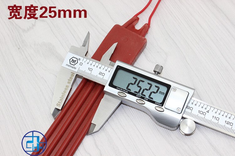 Silicone Rubber Ribbon Heater Pipeline Cylinder Heater Band Waterproof Oil Drum Heating Tape Silica Gel Heat Tracing Tape 1-10 M