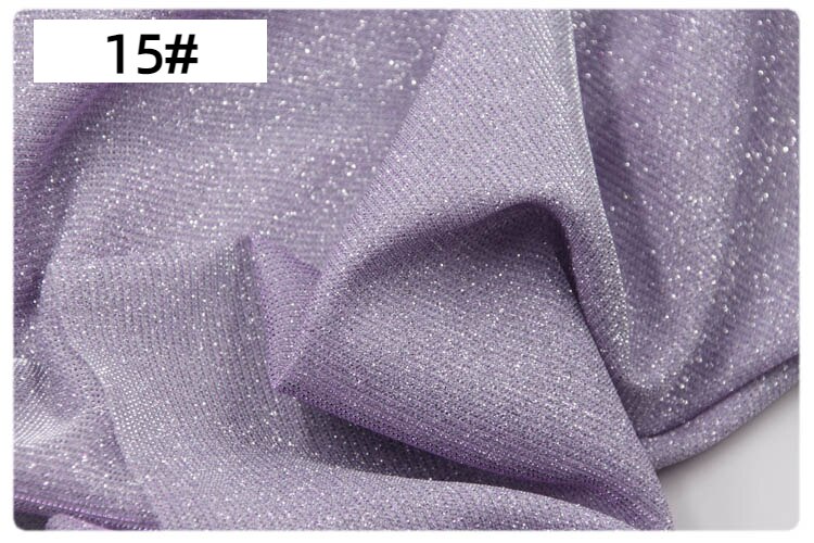 1/3/5/10m Tela de vestido de novia iridiscente con purpurina, tela holográfica brillante, tela brillante, tela de Cosplay para ropa de baile: S / Morado