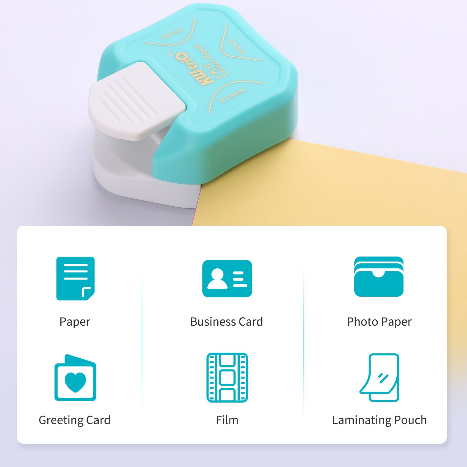 R4 R7 R10 3 In 1 Corner Rounder Papier Stoten Border Punch Ronde Hoek Paper Cutter Card Scrapbooking Voor Diy handgemaakte Ambachten