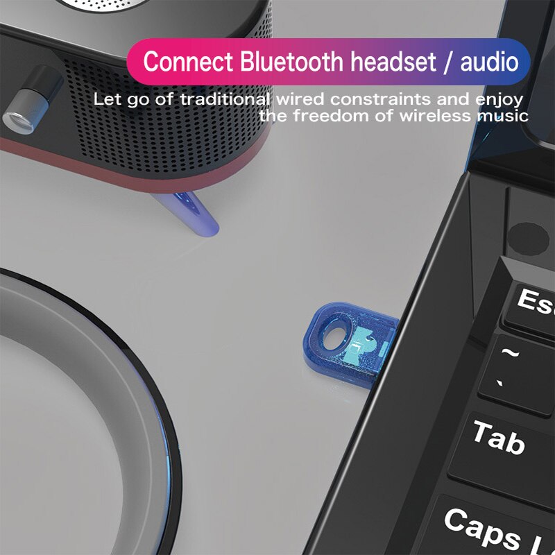Adattatore Bluetooth USB Wireless 5.0 Mini adattatore Audio auricolare stampante Mouse 4.0 trasmettitore ricevitore Dongle per PC Computer