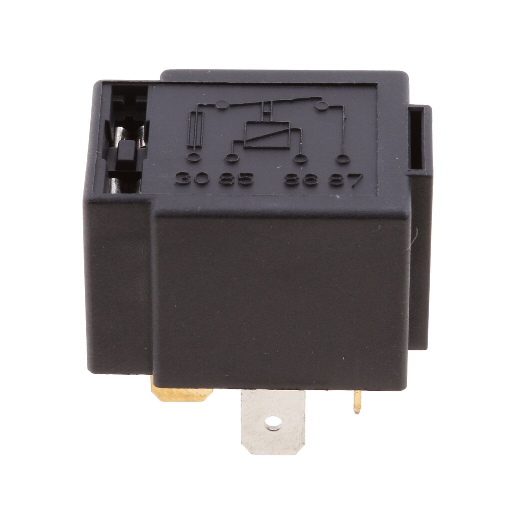 12V Relay 4 PIN Automotive 30AMP 30a Normally Open Contact Fused + 30a fuse