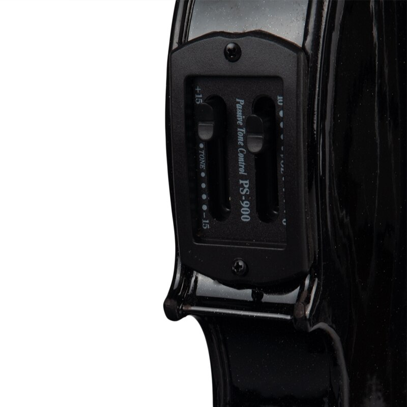 4/4 Full-Size Viool Viool Geluid En Elektrische Viool Massief Houten Body Ebbenhout Accessoires Zwarte Elektrische Viool