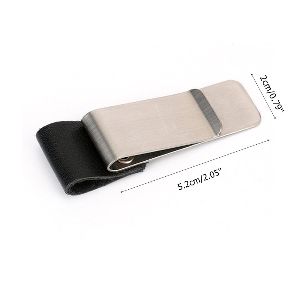 Pen Loop For Notebook Retro Leather Journal Notebook Pencil Holder Bookmark With Metal Clip