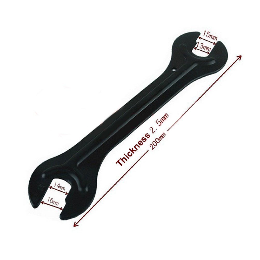 Bicycle Bike Stainless Steel Pedal Spanner Wheel Nut Axle Hub Cone Wrench