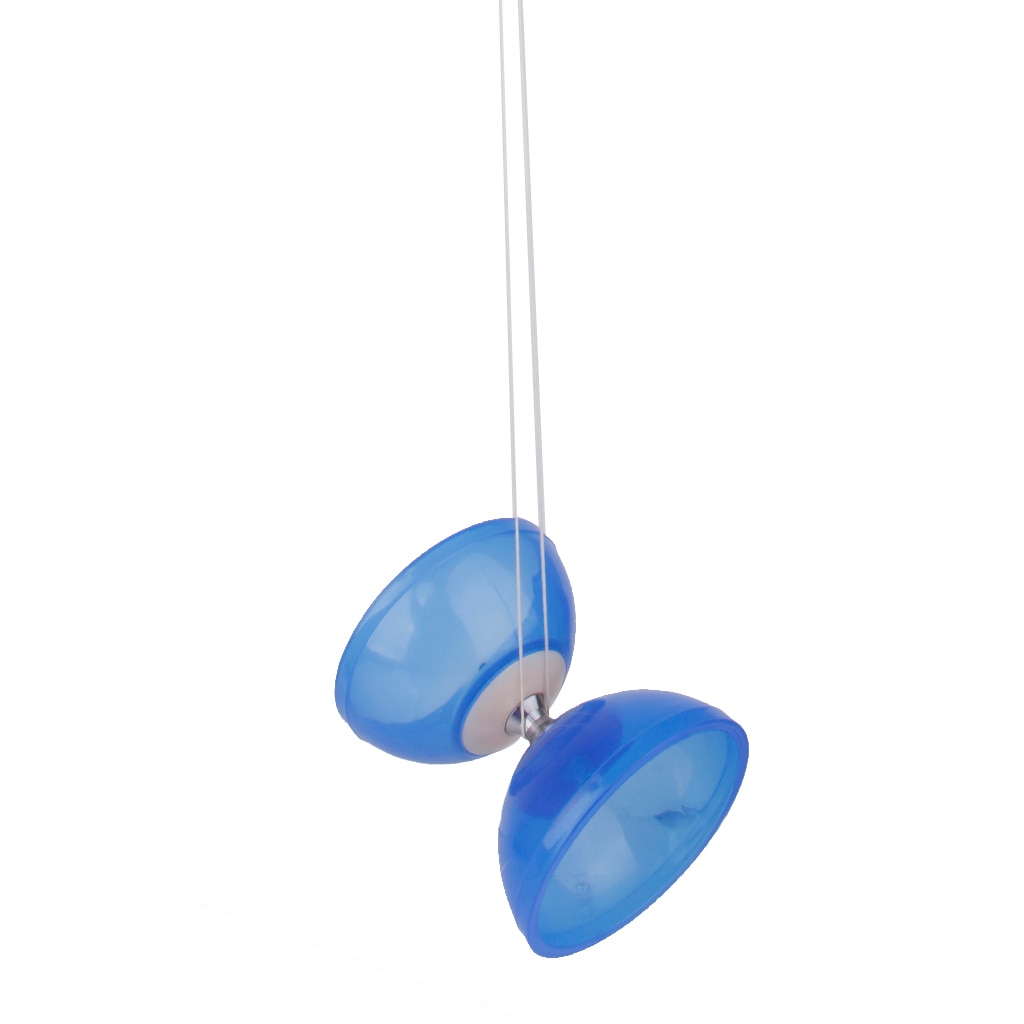 Diábolo de 5 rodamientos para niños, juego de malabarismo único, color azul, con Handsticks y cuerdas, diversión para jugar en interiores o exteriores