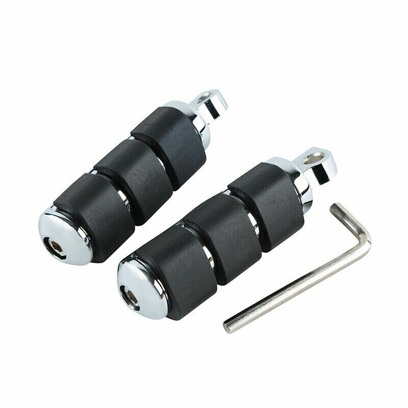 Motorrad Anti Vibration Gummi Fußrasten Fußrasten Für Harley Softail FXST Dyna FX XL
