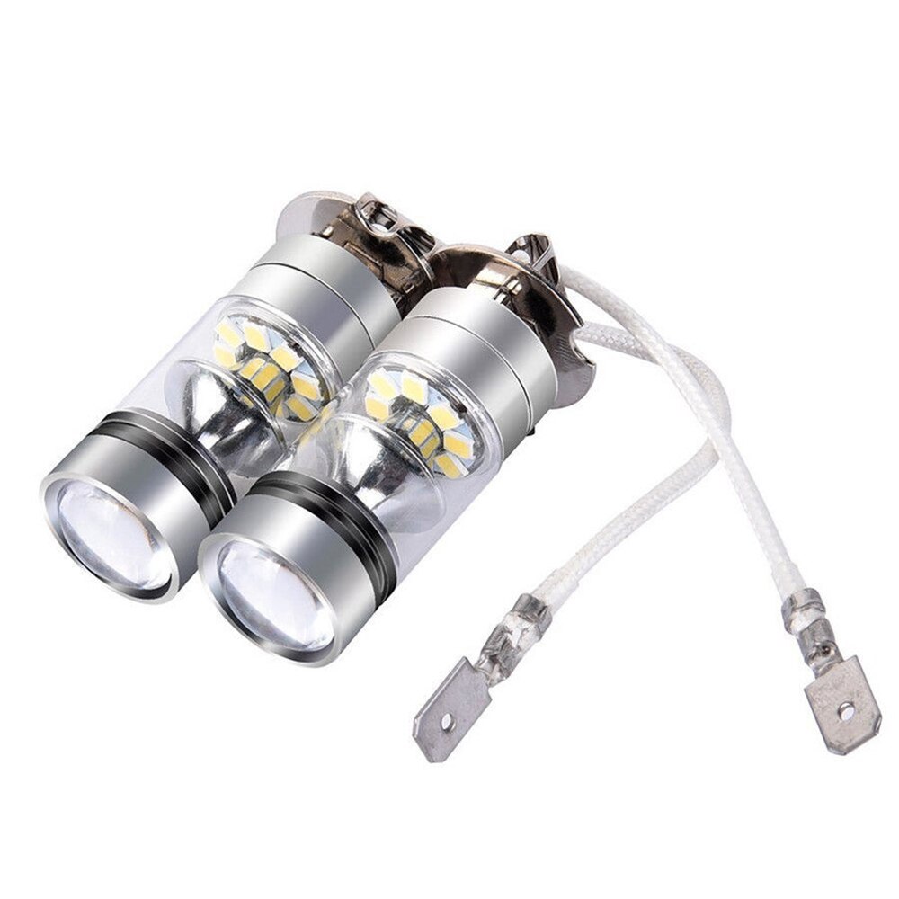 2Stck 100W H3 LED Nebel Licht Fahren Lampe 12/24V Nebel Lampe Scheinwerfer 100 00LM Weiß 6000K Auto Scheinwerfer Auto Zubehör Nebel Lichter
