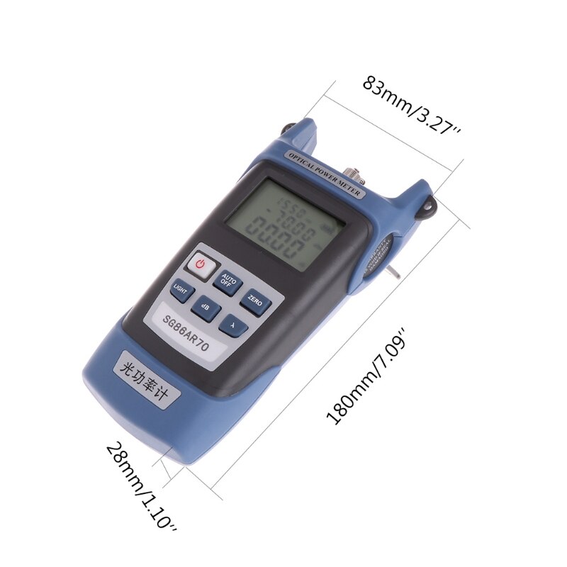 Optical Power Meter Fiber Testing Tools Wiring Light Decay Tester High Precision