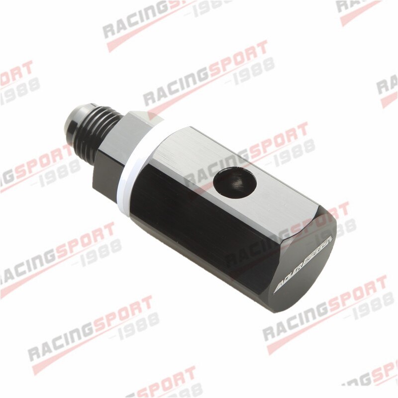 -6 AN AN6 6AN Aluminum Roll Over Vent Valve Tank Mounted Black