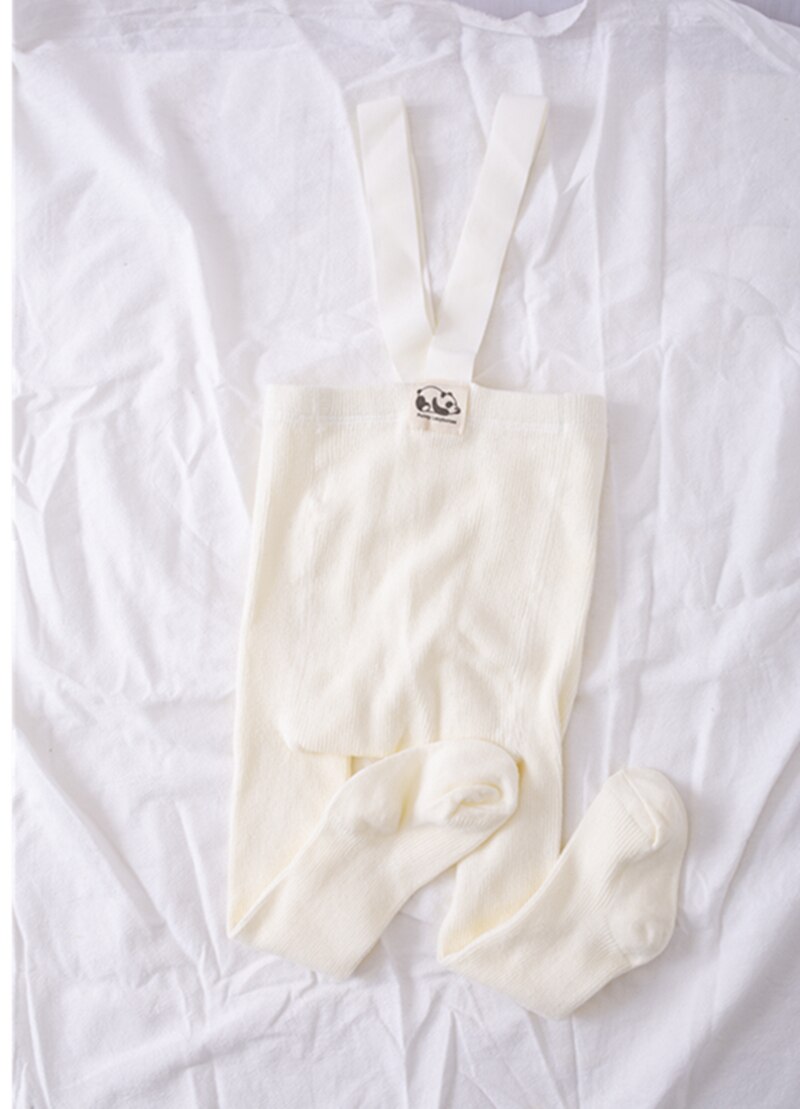 Inverno quente macacão infantil meninas cinto cruz leggings meia-calça para meninos crianças roupas crianças meias crianças listra collants: White / L(2-4T)