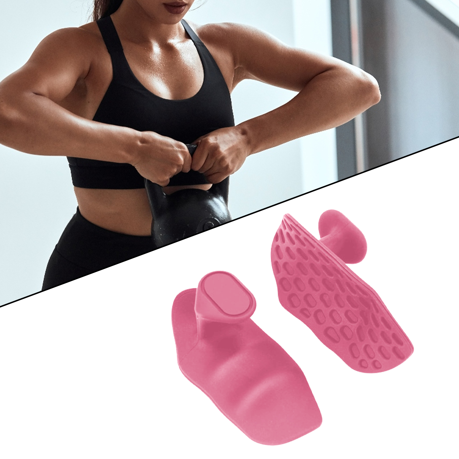 Gym Grips Fingerless Workout Gym Gloves Crosstraining Palm Grip Hand Protection Weight Lifting Grips Bodybuilding Gymnastics