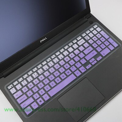 Laptop keyboard cover Protector for Dell inspiron 15 5547 15C 3000 5000 15mr 15CR 3543 15M Ins 15CR-1518L15CD 15MD 15MR M3541R: Gradualpurple