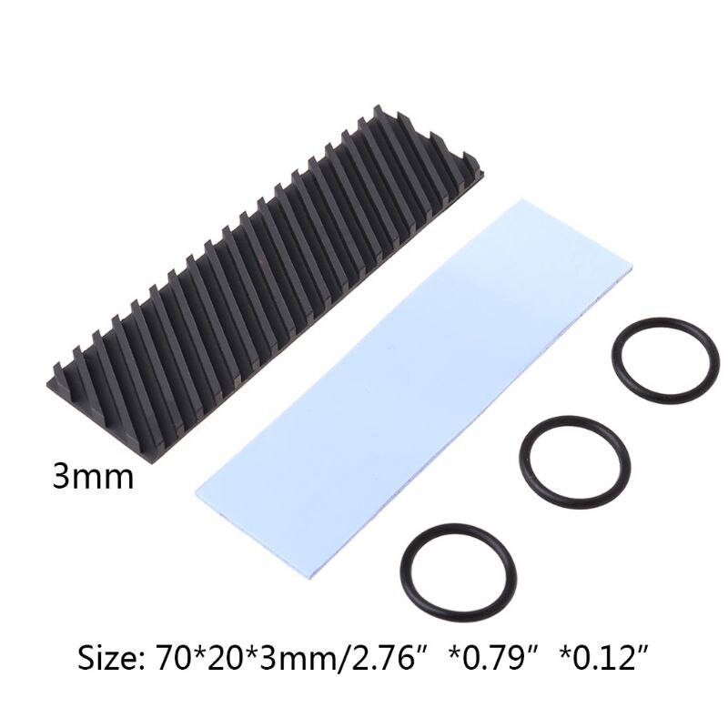 Disipador térmico de grafeno de cobre puro, M.2 , PCI-E, NVME, SSD, , 2280: 2