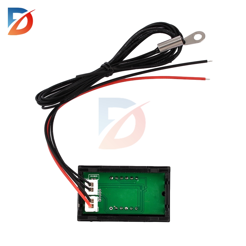 Tresifret termometer ntc metallsensor  dc 4-28v termometersensorer med vanntett ledet-skjerm celsius  -50 ~ 210 ℃