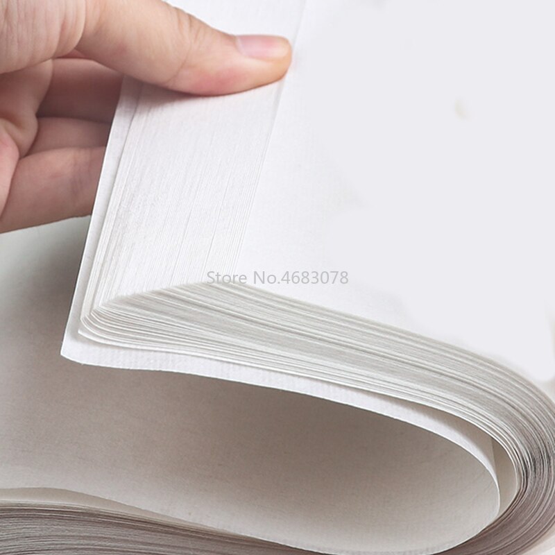 100 kpl/erä riisipaperi puoliraaka xuan paperi kalligrafia maalaus luominen kiinalainen maalauspaperi erityinen medium sivellin kirjoituspaperi