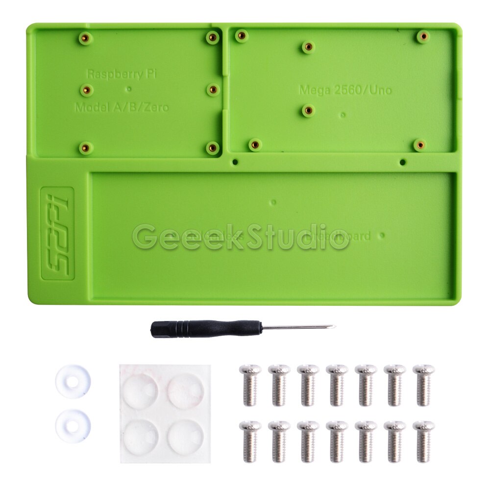 Abs Experiment Houder Platform Ontwikkeling Breadboard Voor Raspberry Pi 4B/3B +/3B/2B/B +, zero/W, Mega 2560: Green