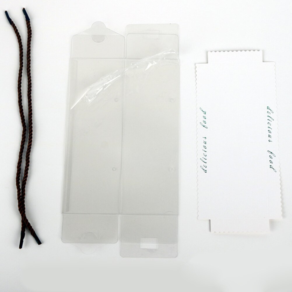 Kuchen verpackung 10Stck Tragbare transparent Kuchen Schweizer Rolle Boxen Haustier Verpackung Nachtisch Behälter Kuchen Kasten Küche zubehör