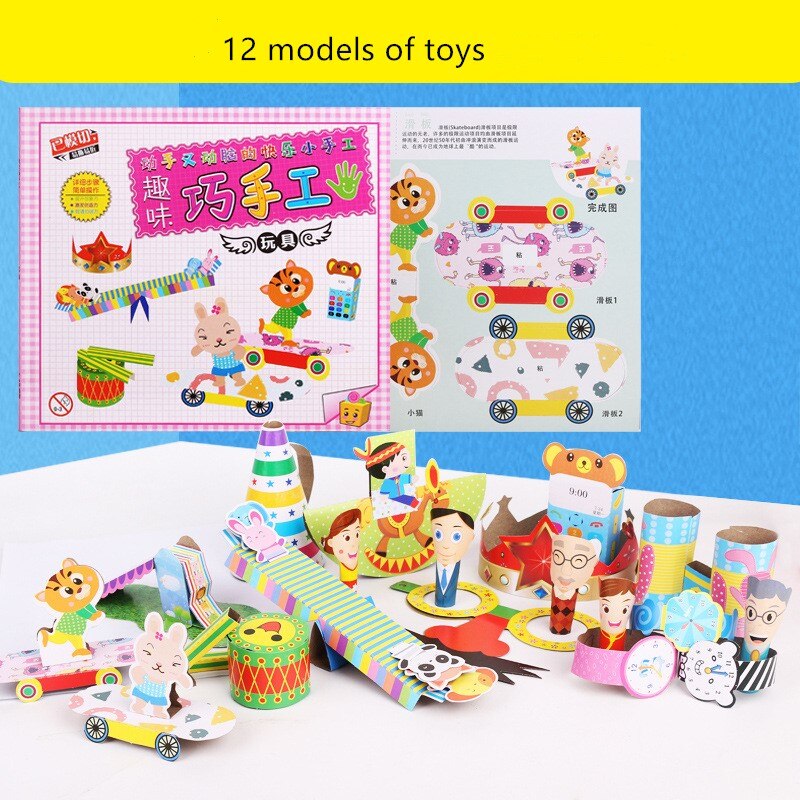 Diy Handgemaakte Model Kids Handcraft Drie-Dimensionale Puzzel Kinderen Creatieve Briefpapier Kleurrijke Origami Educatief Speelgoed: 09