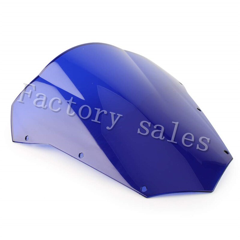 Para Yamaha fazer FZ6 Fazer S2 FZ6 tela de 2003 2004 2005 2006 2007 2008 Motocicleta FZ Windshield WindScreen 6 S 03 04 05 06 07 08: blue