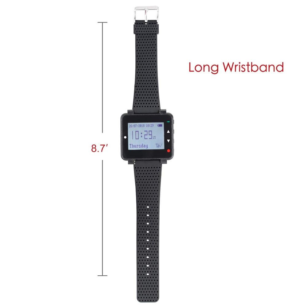 Reloj receptor Retekess T128 de 433,92 MHz para sistema de llamadas inalámbrico, camarero, buscapersonas, equipo de restaurante, servicio al cliente
