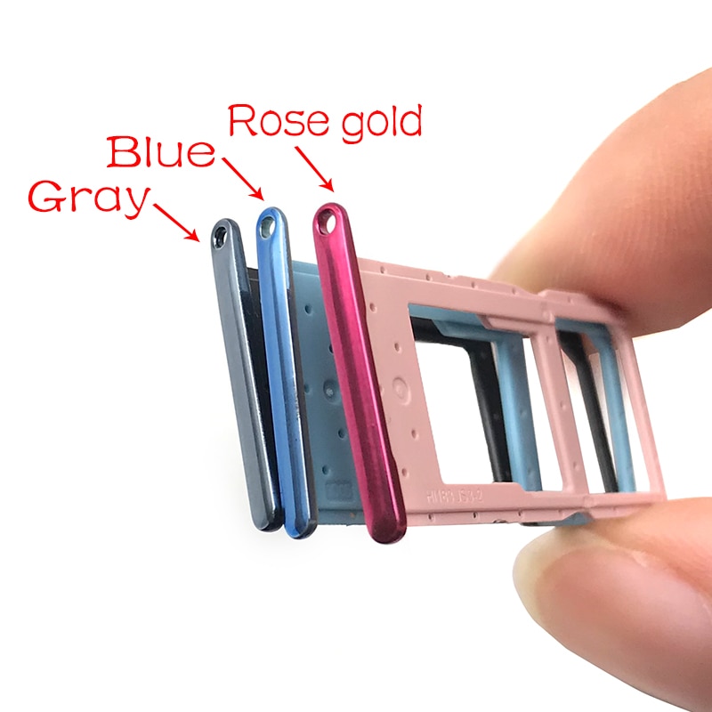 Sim-kort fackhållare adapter tillbehör för huawei p smart / honor 10 lite reservdelar