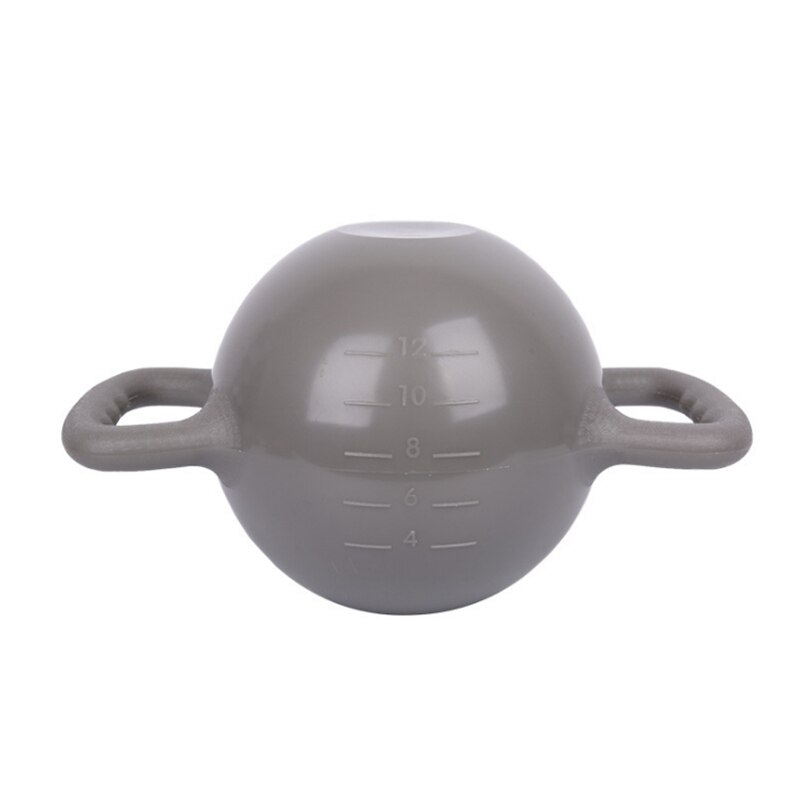 Yoga Fitness bouilloire cloche réglable eau Kettlebell haltère Double poignées Pilates corps mise en forme équipement: Gris