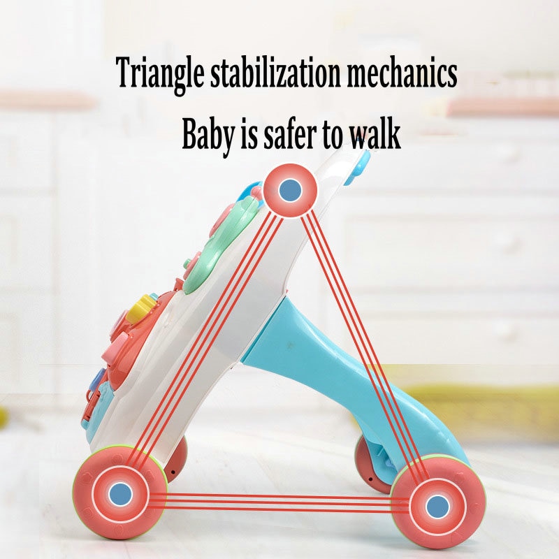 Marchette de bébé à roulettes | Chariot de bonne , marchette Anti-renversement, trotteur multifonctionnel, jouet, éducation précoce