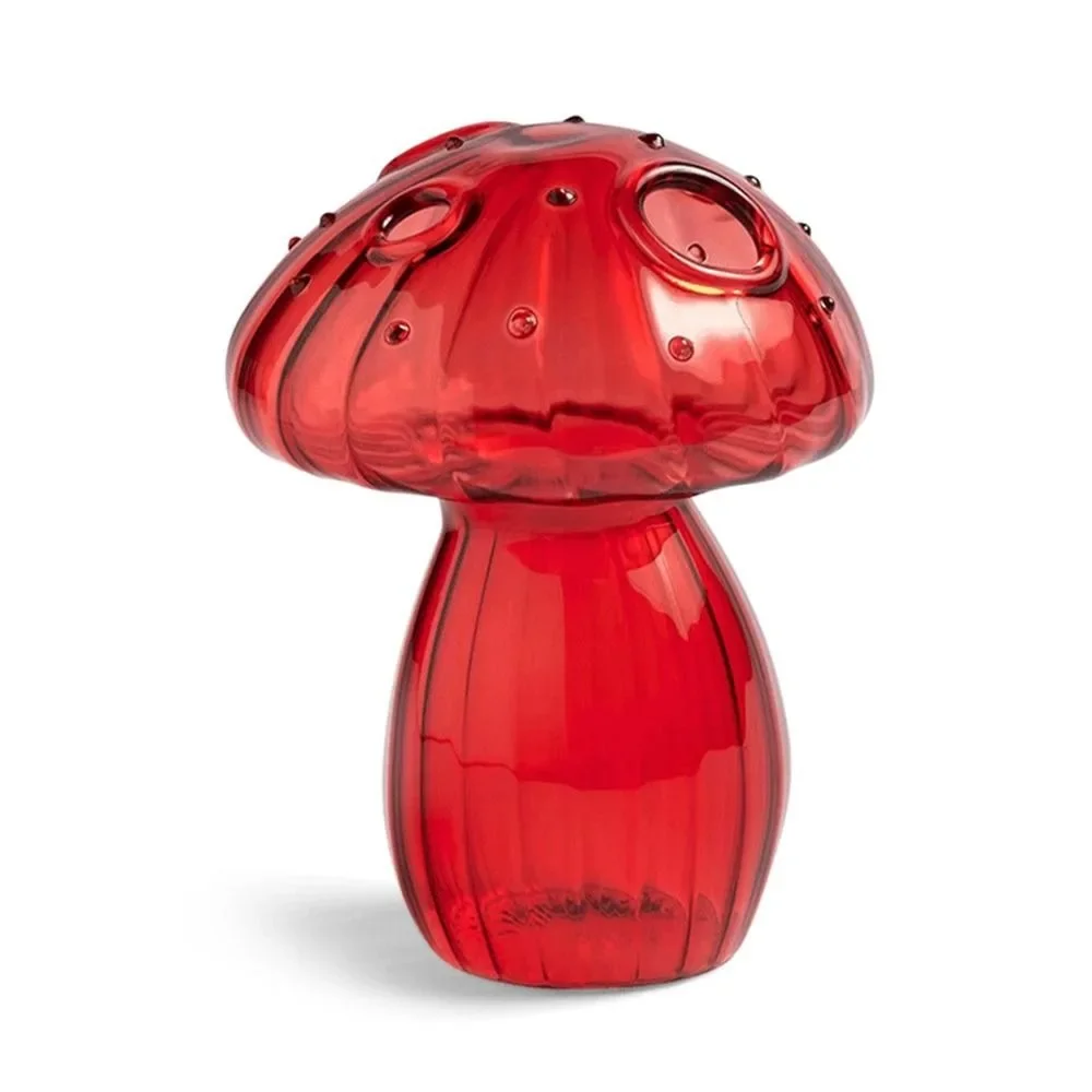 Neue transparente Glas blumen flasche hydro ponik blume Kürbis glasvase Pilz Haupt dekoration Blume: Grün